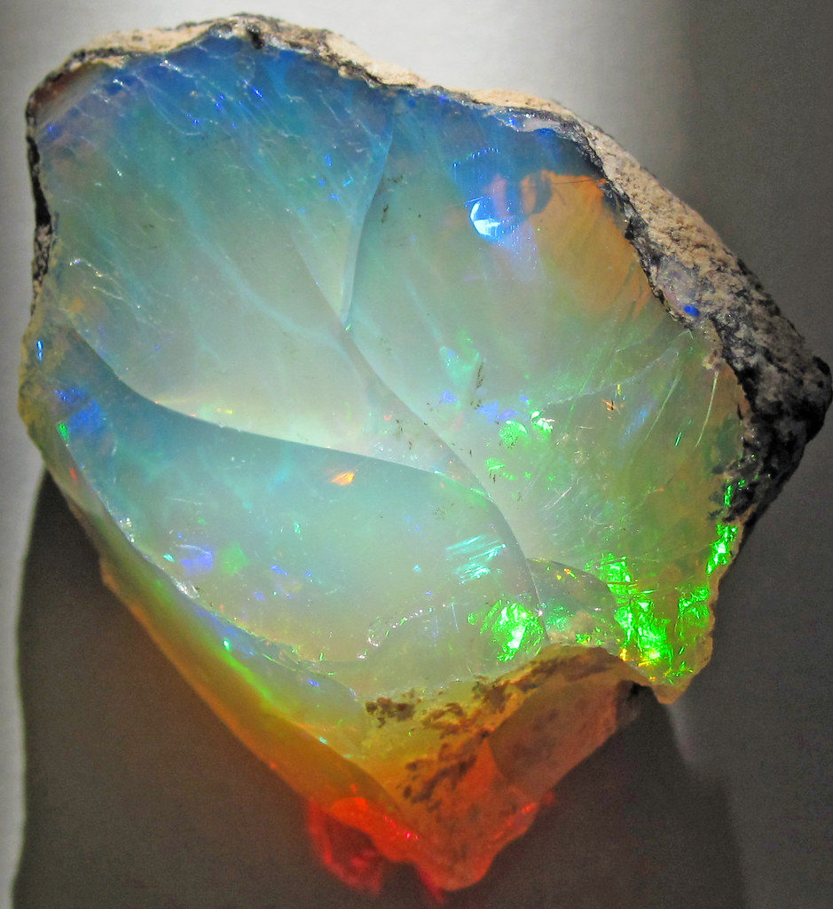 Hydrophane opal (precious opal) dried out (Tertiary; Ethiopia)