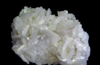 Dolomite - Large specimen with thick tabular white, glossy crystals to 2cm. . This and many more mineral specimens are available for sale at Dakota Matrix Minerals.