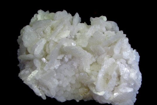 Dolomite - Large specimen with thick tabular white, glossy crystals to 2cm. . This and many more mineral specimens are available for sale at Dakota Matrix Minerals.