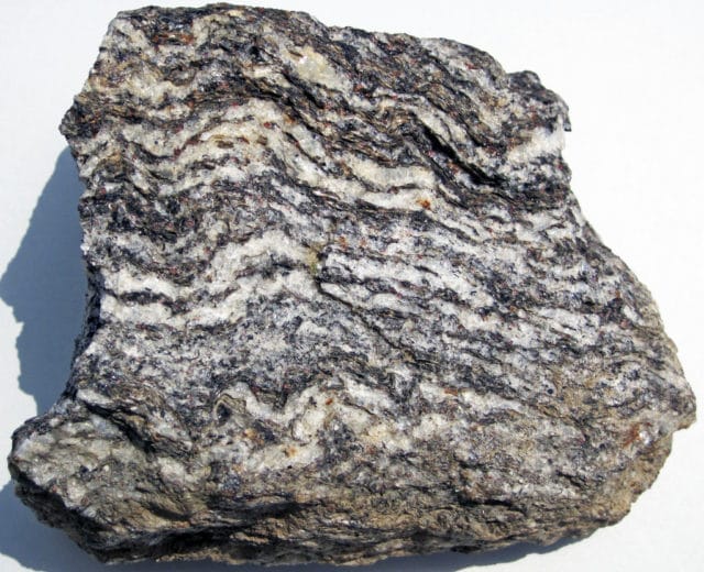 Gneiss (Joshimath Formation, Proterozoic; outcrop at Josh