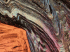 Microfolds in a metamorphic rock; phyllite from the eastern Alps of Italy