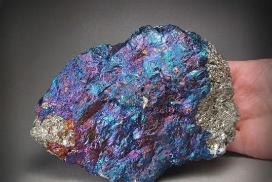 Hydrothermal ore minerals Colorfull Bornite (Peacock ore)