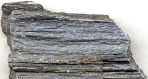 Phyllite French Slate, Paleoproterozoic; Snowy Range Road roadcut, Medicine Bow Mountains, Wyoming, USA