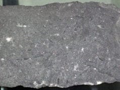 Lamprophyre Camptonite lamprophyre (Mesozoic, 100-200 Ma; Campton Falls, Grafton County