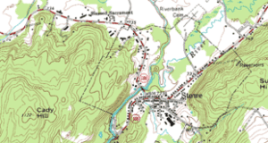 Topographic map