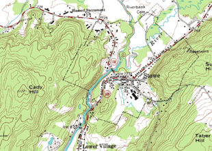 Topographic map