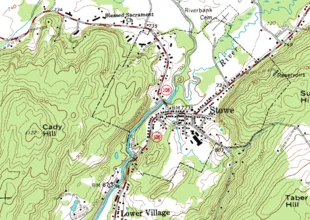 Topographic map