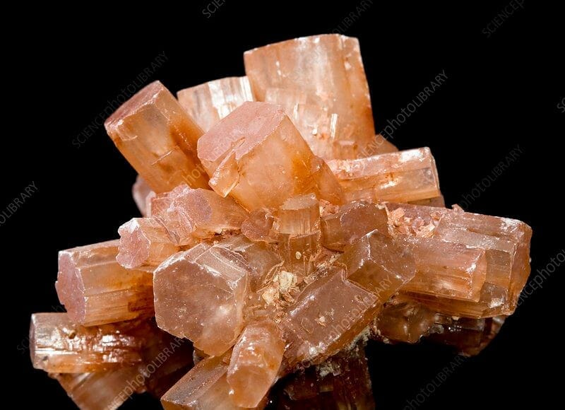 Aragonite crystals