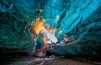 Caverna de gelo Skaftafell, Islândia