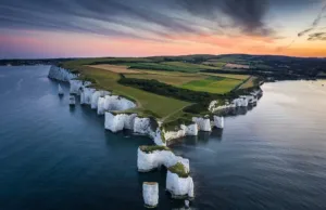 Old Harry Rocks and the Jurassic Coast, England