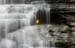 The Eternal Flame Falls, New York, USA