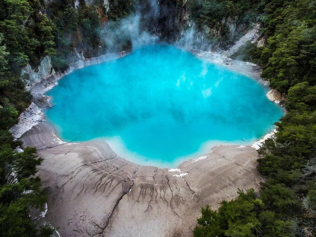 Valle volcánico de Waimangu, Nueva Zelanda