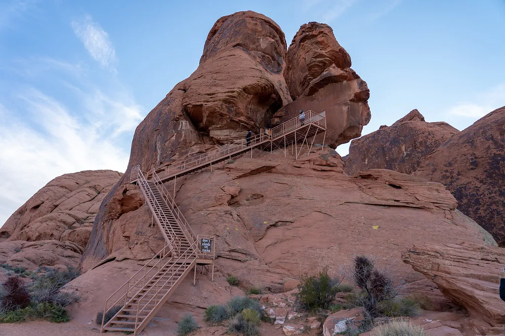 Atlatl Rock in Valley of Fire State Park
