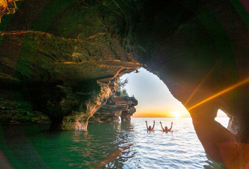 The Apostle Islands Sea Caves, USA