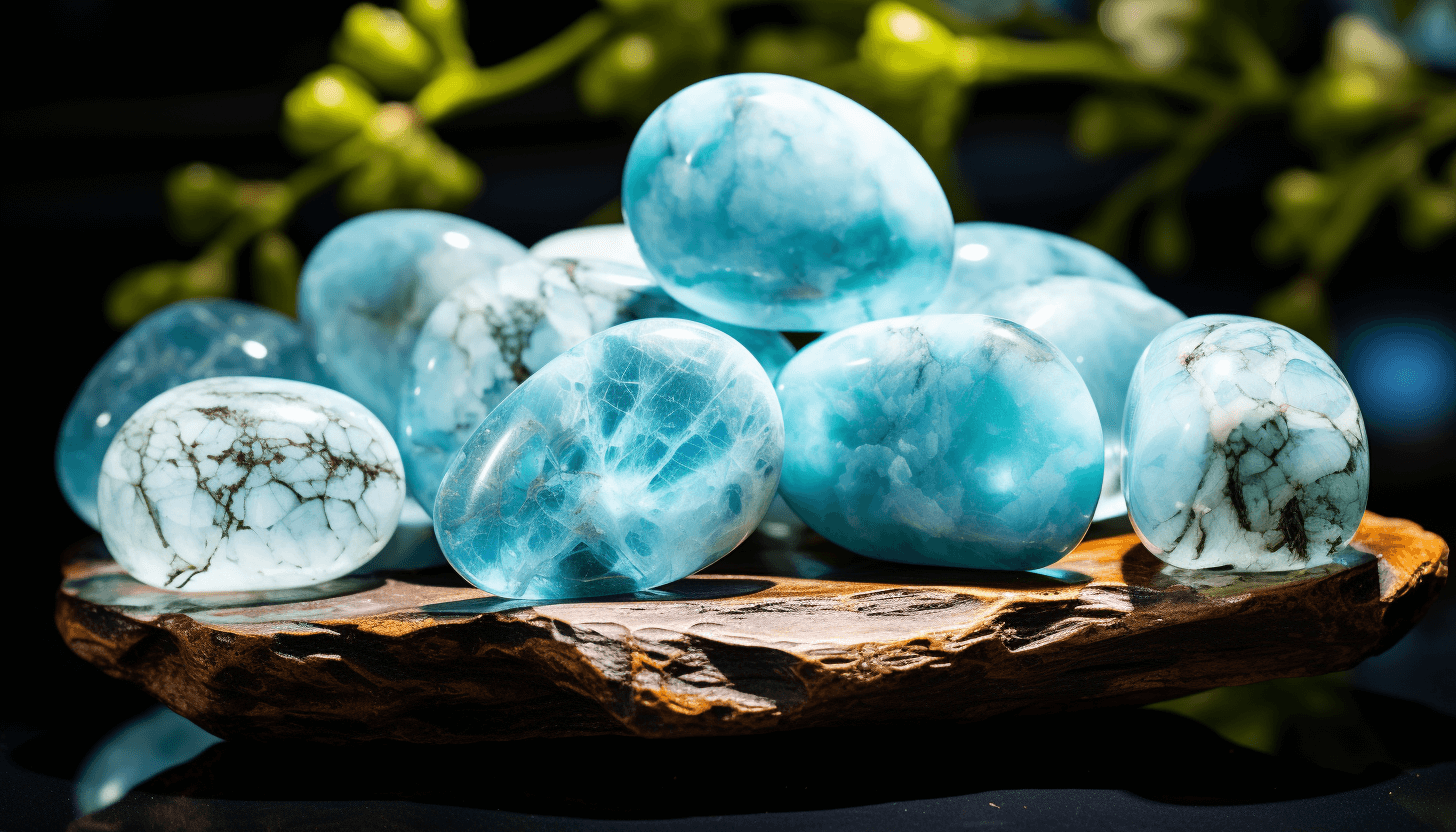 larimarさん Exclusive Larimar Gem For $4 Weight : 17.00 Cts Dimension : 28 X