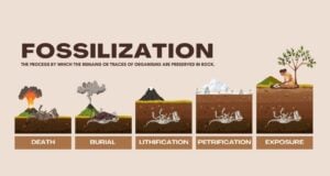 Tipos de fósiles y el proceso de fosilización
