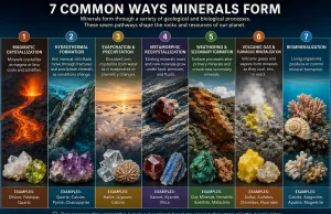 How Do Minerals Form? 7 Common Geological Processes That Form Minerals